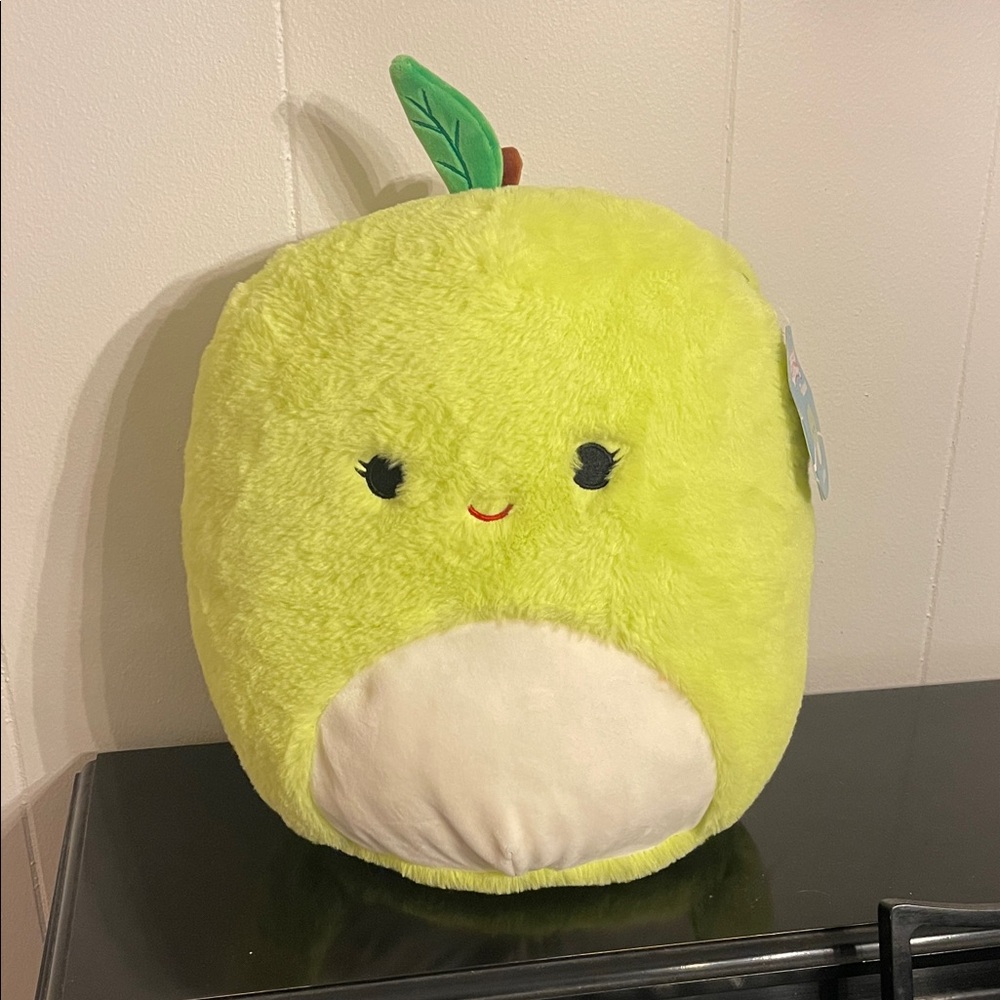 Squishmallows Lime Green Plush with Smiling Face